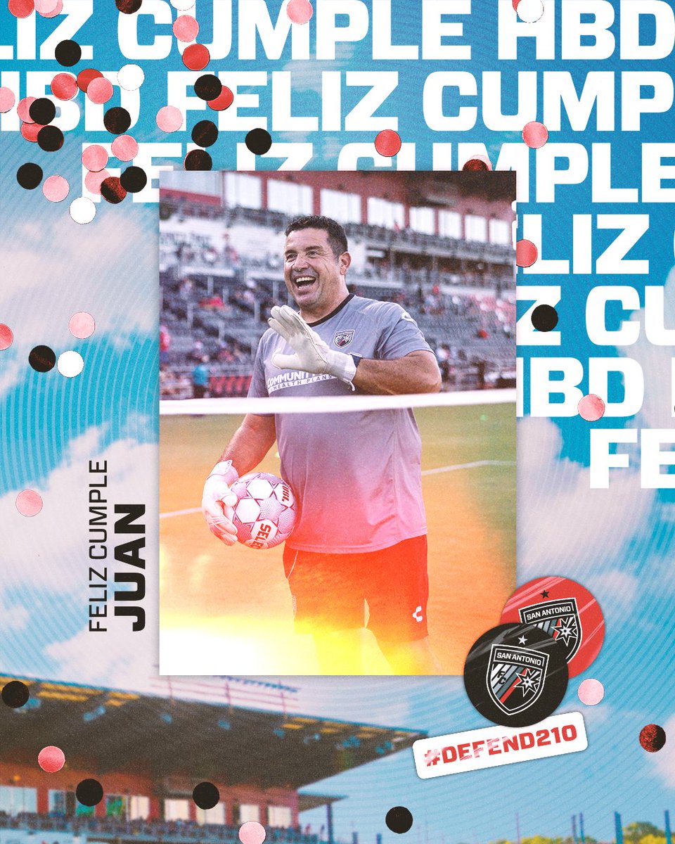 SanAntonioFC's tweet photo. Feliz cumple, Coach Juan 🙌

Join us in celebrating someone who's been with us since the beginning 🥳🎂 https://t.co/E1wDnnBf2m