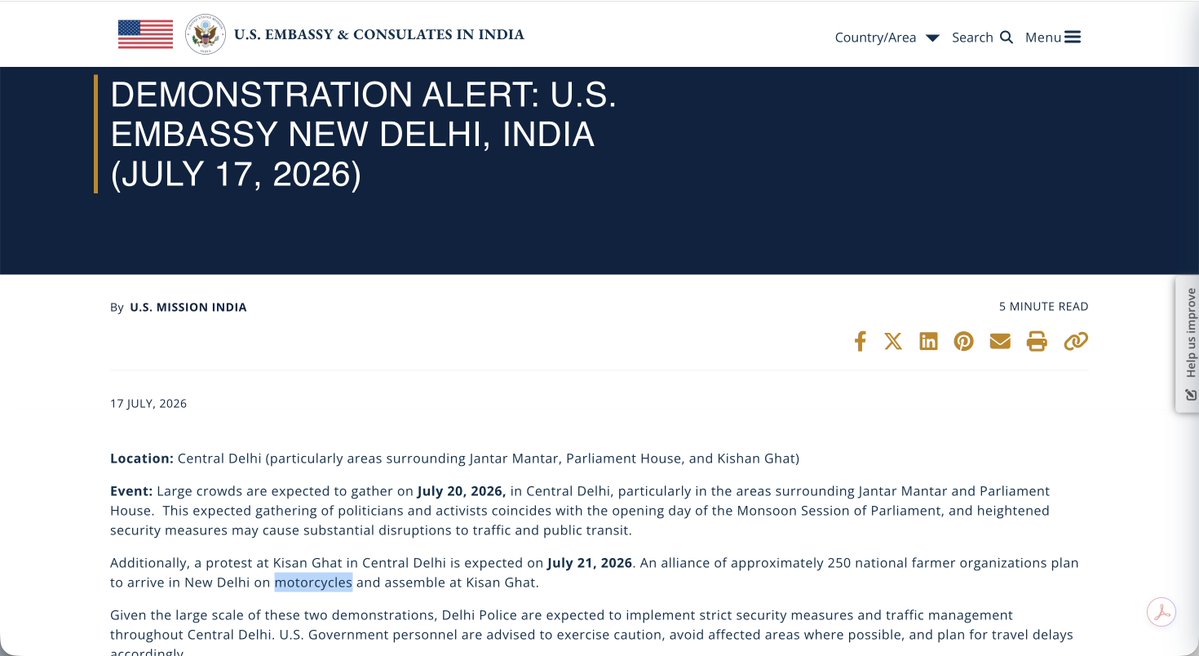 OfficeOfDGP's tweet photo. July 17: US Embassy issues Security Advisory or Something More?

The keyword is MOTORCYCLE

This article will blow your mind and clear the real game camouflaged as NEET PROTEST 

https://t.co/b21EGUaieO https://t.co/fWJhVRBfGv