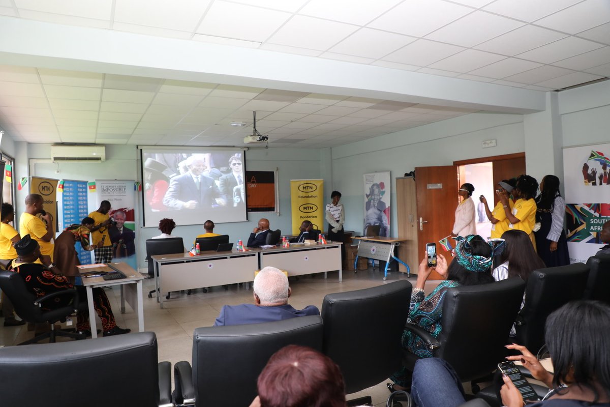 UN_Cameroon's tweet photo. National Information Officer for UNIC, @Ndarite , spoke on the genesis of #MandelaDay and the 2026 theme. He emphasized the need for participants to make every day a Mandela Day by dedicating 67 minutes of their time to free service for humanity honoring the 67 years Madiba. https://t.co/QebqulSKRJ