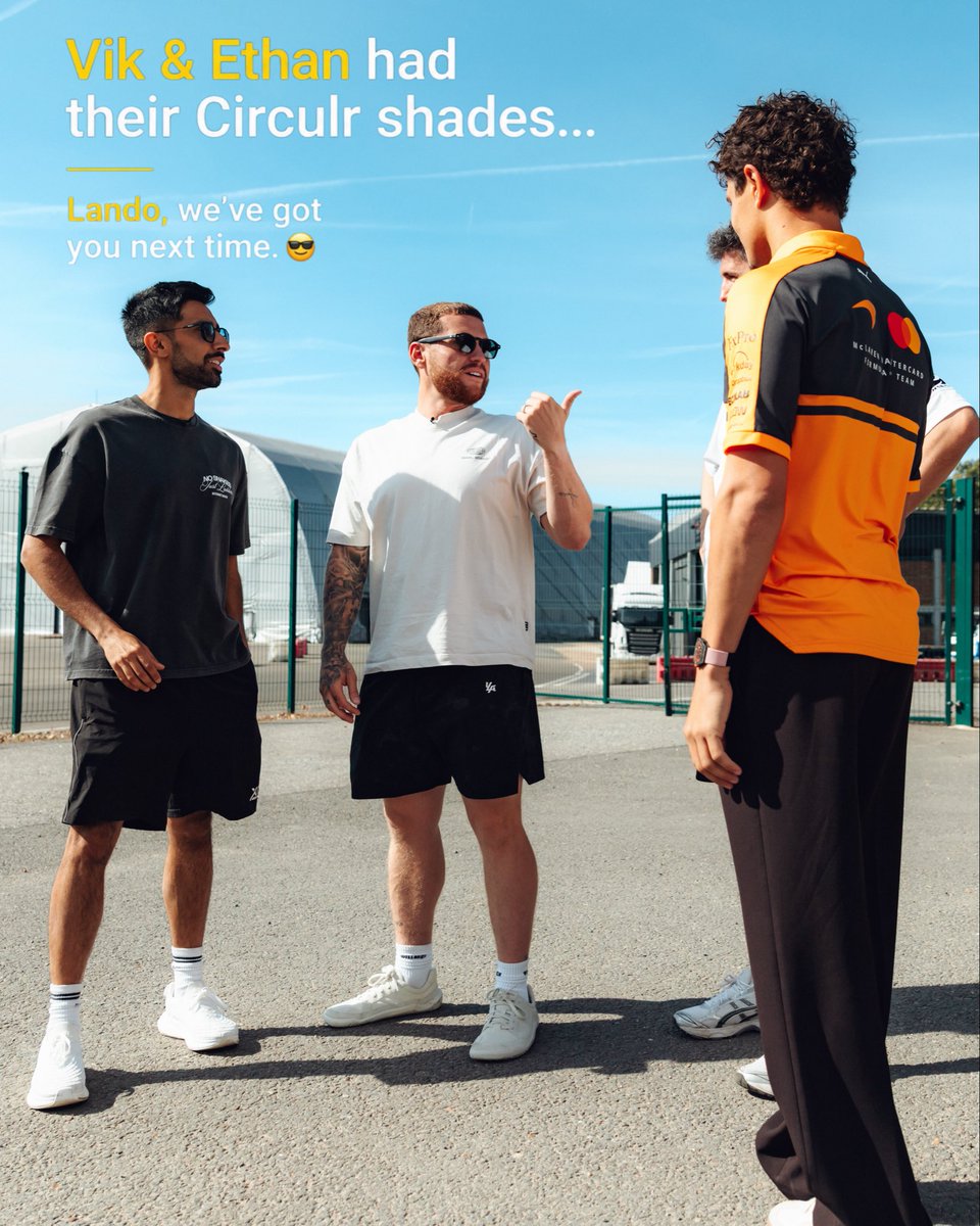 CIRCULRCO's tweet photo. @Vikkstar123 &amp; @Behzinga came prepared…
@LandoNorris we’ve got you next time 😎 https://t.co/AogrWhnpcw