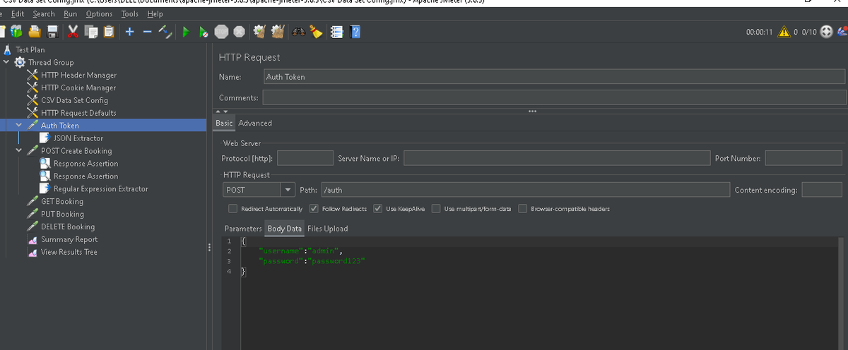 Aditya_ptk's tweet photo. Day 52 of #60DaysOfLearning2026
- Created new AJMeter test plan
- Added Response Assertions
- Added Regular Expression Extractor
- Created a guest-data.csv file with 10 guest records
- Executed test plan sucessfully
@lftechnology
#LearningWithLeapfrog #LSPPDay52 https://t.co/0fd1wtzKbs