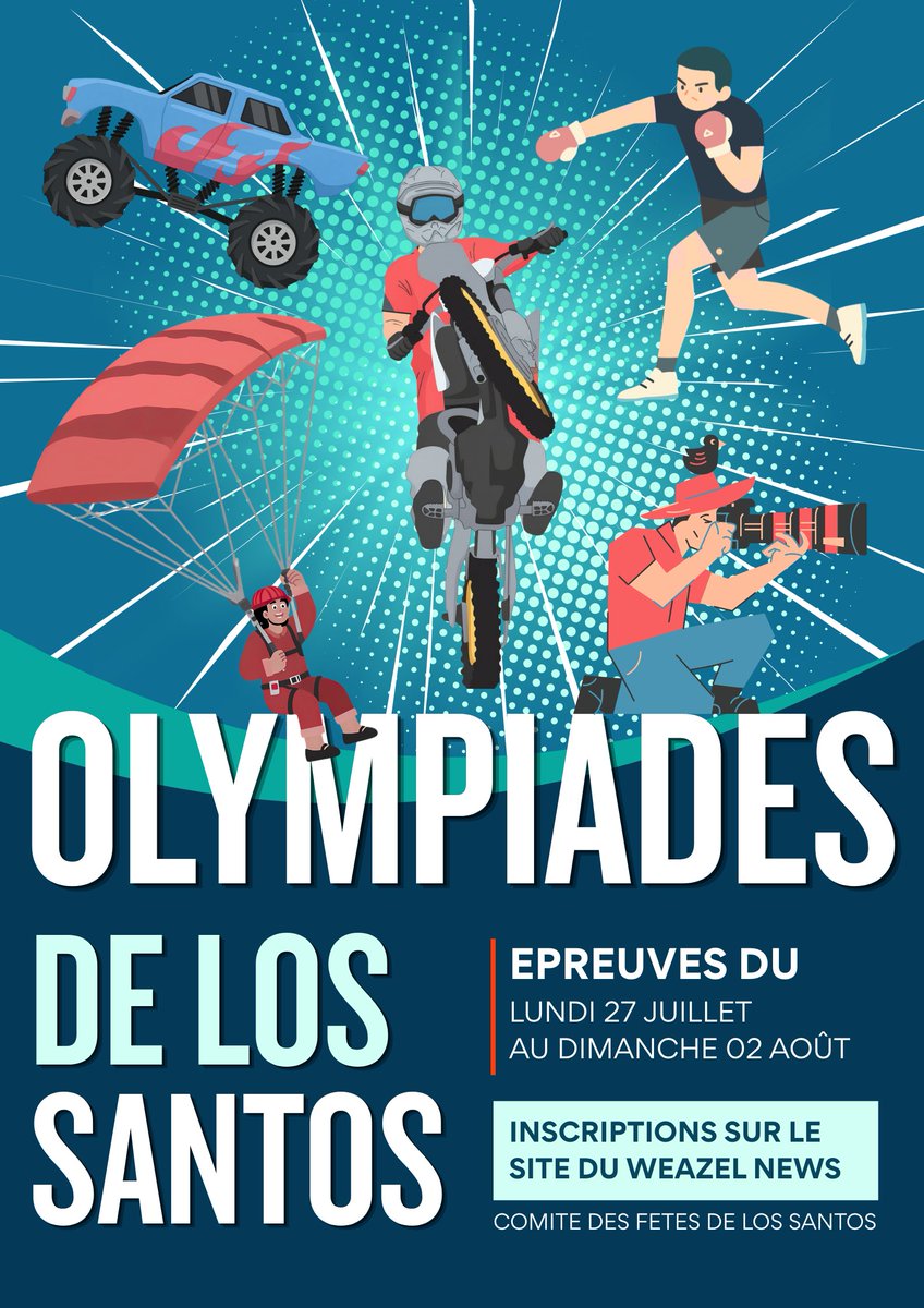 MindCity_RP's tweet photo. 🏅​Les Olympiades sont ouvertes 🏅​
Pour célébrer les 5 ans de MindCity comme il se doit, un événement d'une semaine est organisé pour réunir toute la ville autour de défis aussi amusants que compétitifs ✨ https://t.co/6WbpDpHEl2