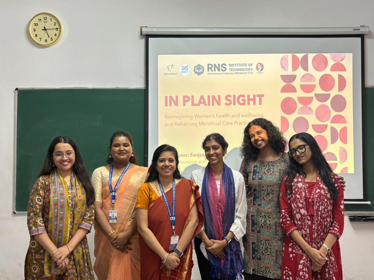 rnsitmca8421's tweet photo. Meaningful conversations. Greater awareness. Lasting impact. 🌸
The Department of MCA, RNS Institute of Technology, successfully conducted "Reimagining Women's Health", fostering awareness, openness, and well-being.
#RNSIT #RNSITMCA #WomensHealth #Awareness #Empowerment https://t.co/A6IepSpqDD