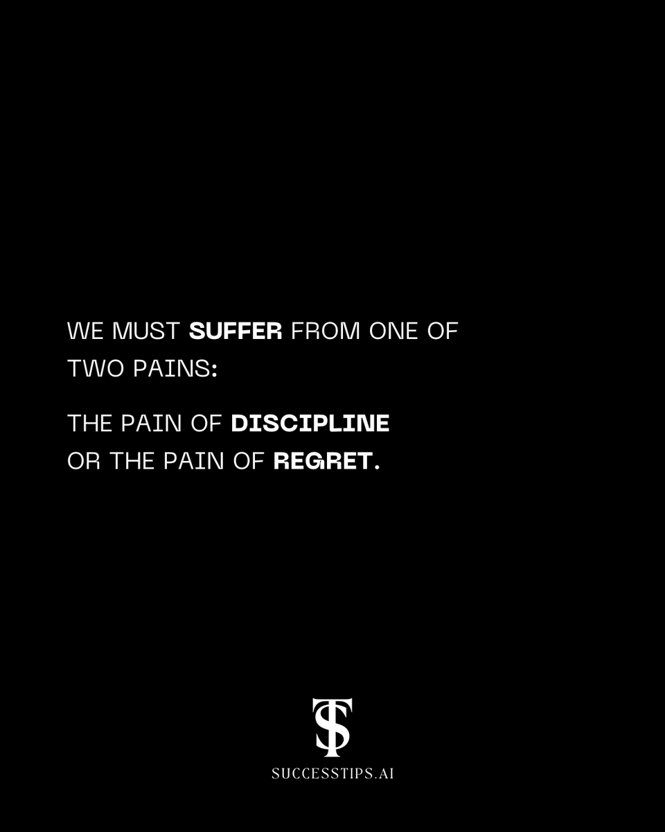 SuccessTipsAI's tweet photo. Discipline. 

#viral #motivation #success #goals #mindset https://t.co/rYSwCFOU7B