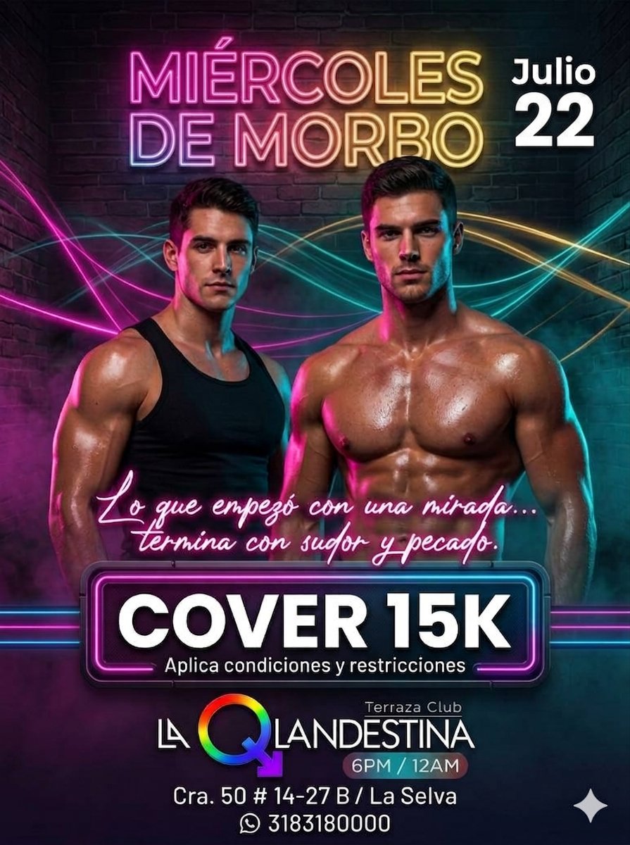 LAQLANDESTINA's tweet photo. @GuiaGayCO2024
#caligaycolombia
#twins #Chudai #chudaigay #videogay #bargaycali #restaurantegaycali #tematicagaycali #nudismogay #orgiagaycali #coctelescali #teensgaycali #caligay #clubmasculinocali #clubgaycali #ambientecali #sitiosurcali #encuentrosgaycali #gay #cruisingcali https://t.co/ZJYdFc8byv