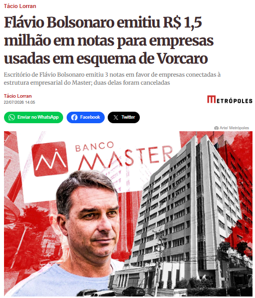 natbonavides's tweet photo. Foto sem camisa com matador de aluguel de Vorcaro, áudio chamando o banqueiro mafioso de irmaozão e agora emissão de R$ 1,5 milhão em notas fiscais para empresas ligadas ao esquema Master. 

Pergunto: isso é sinal de intimidade ou não? https://t.co/TvdM4ICxh1