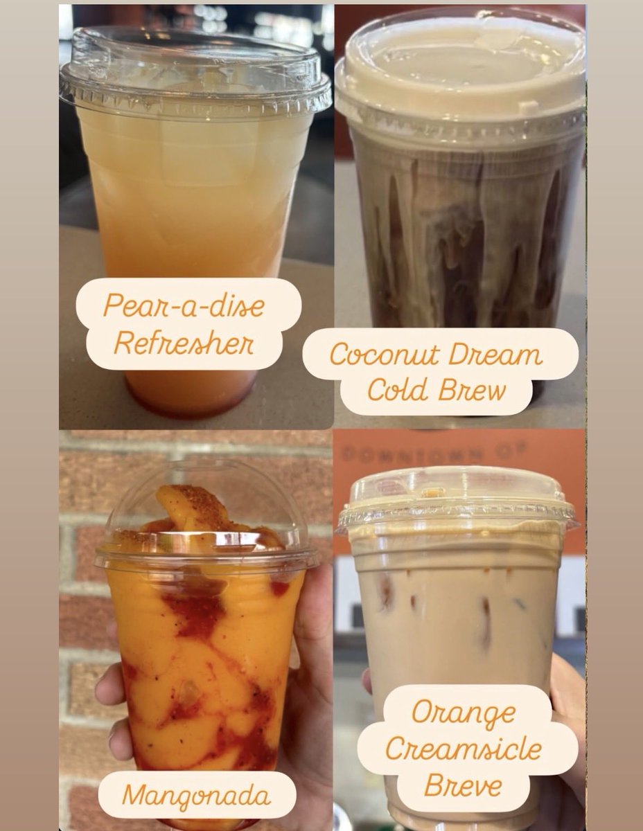 Homerscoffee's tweet photo. Which is your favorite featured drink right now? 
Switching ‘em up next week so get here soon to try them.⚡️🧡

📍Homer’s in @DowntownOP https://t.co/WO4glT5xIs