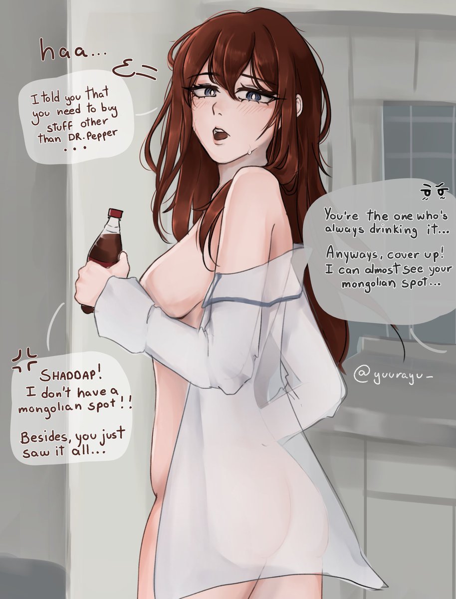 yuurayu_'s tweet photo. "i told you that you need to buy stuff other than Dr. Pepper..." #シュタゲ #steinsgate #makisekurisu #牧瀬紅莉栖 #okakuri #オカクリ https://t.co/LtV3UdG2i5