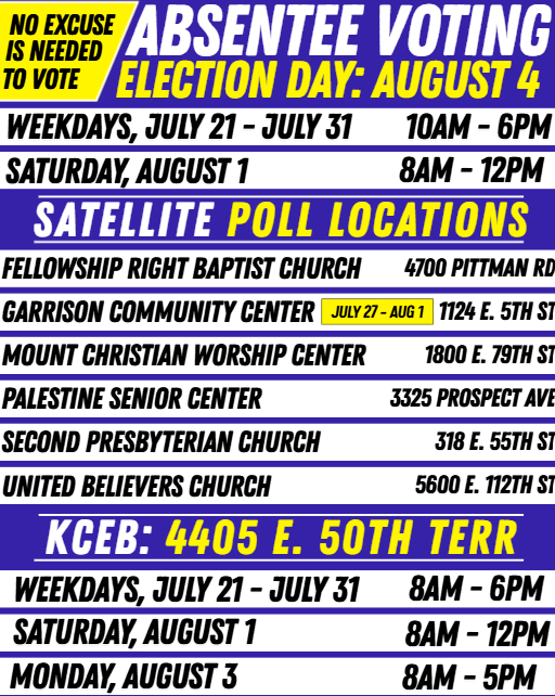BairdForJackson's tweet photo. You can vote NOW at these polling locations and times. Bring your ID and get your friends and family out to vote, too! Vote Bill Baird for Jackson County Executive. Happy voting! (Scroll for all early voting locations)
#Vote #Missouri #JacksonCounty #Democrat #DemocraticPrimary https://t.co/OfVpvbtn32