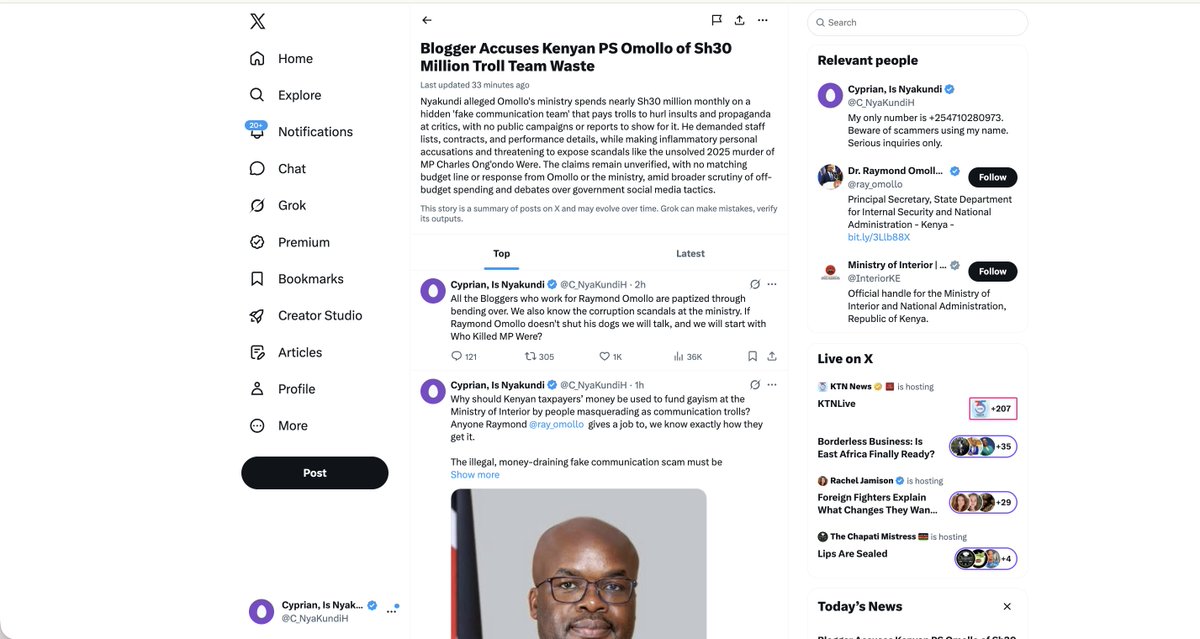 Cyprian, Is Nyakundi tweet media