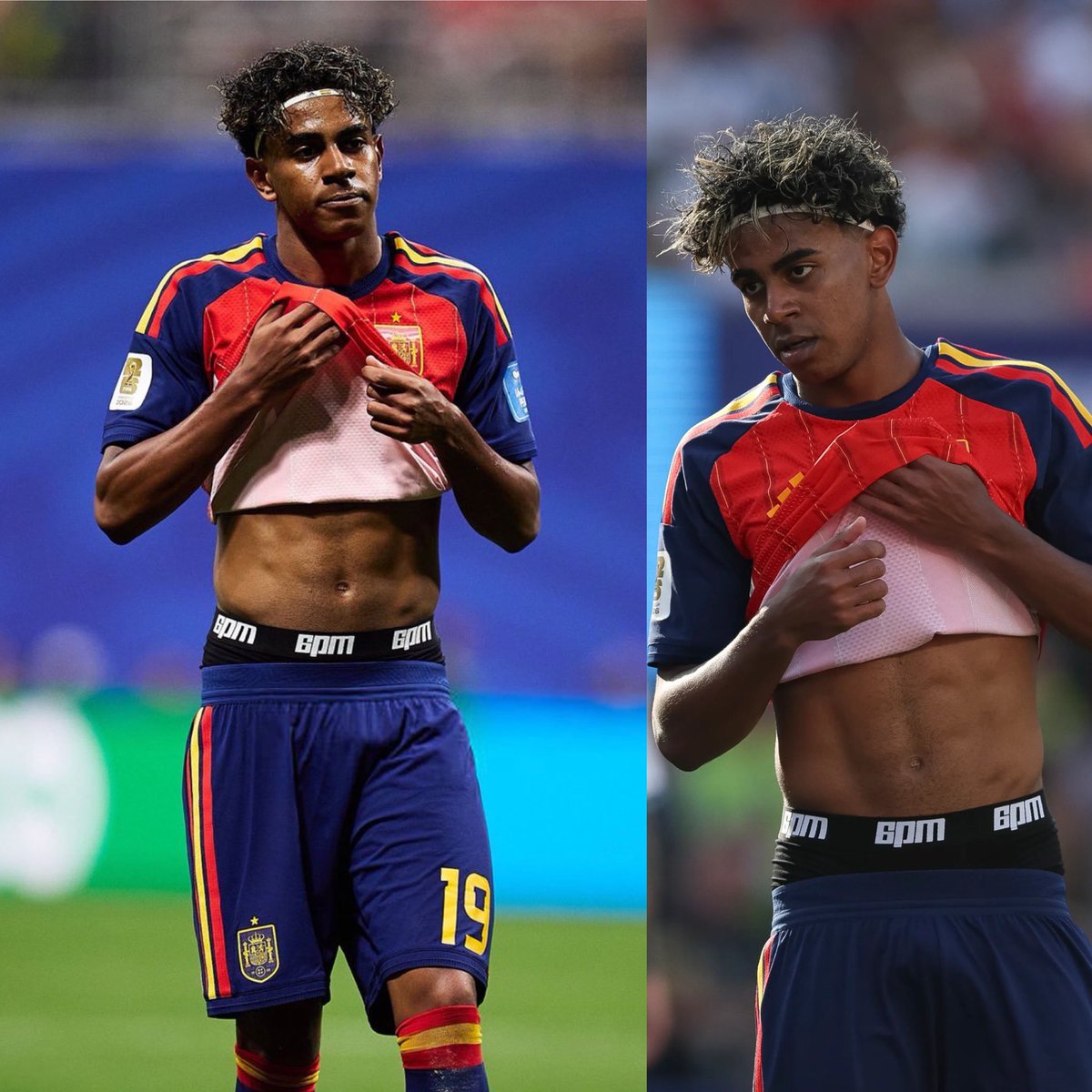 MotivacionesF's tweet photo. ¡TODO POR MOSTRAR LOS CALZONCILLOS! 🤯👀

😳 Durante la final del Mundial, Lamine Yamal levantó su camiseta en varias ocasiones, dejando a la vista el logotipo de la marca alemana 6PM frente a una audiencia cercana a los 1.000 millones de espectadores.

📈 Según BILD, el impacto fue inmediato: apenas terminó el partido, todos los boxers de 6PM se agotaron, convirtiendo la inesperada exposición en un auténtico fenómeno de ventas.

💰 Una de las publicidades más rentables de los últimos tiempos… sin necesidad de un anuncio tradicional.