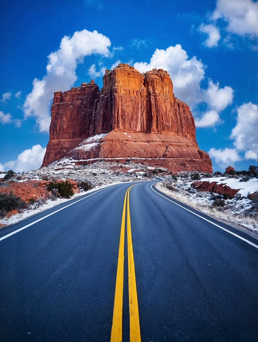 nature_c2ngn's tweet photo. Amazing road in Arches National Park, Utah 😍😲 https://t.co/94ajlochDI