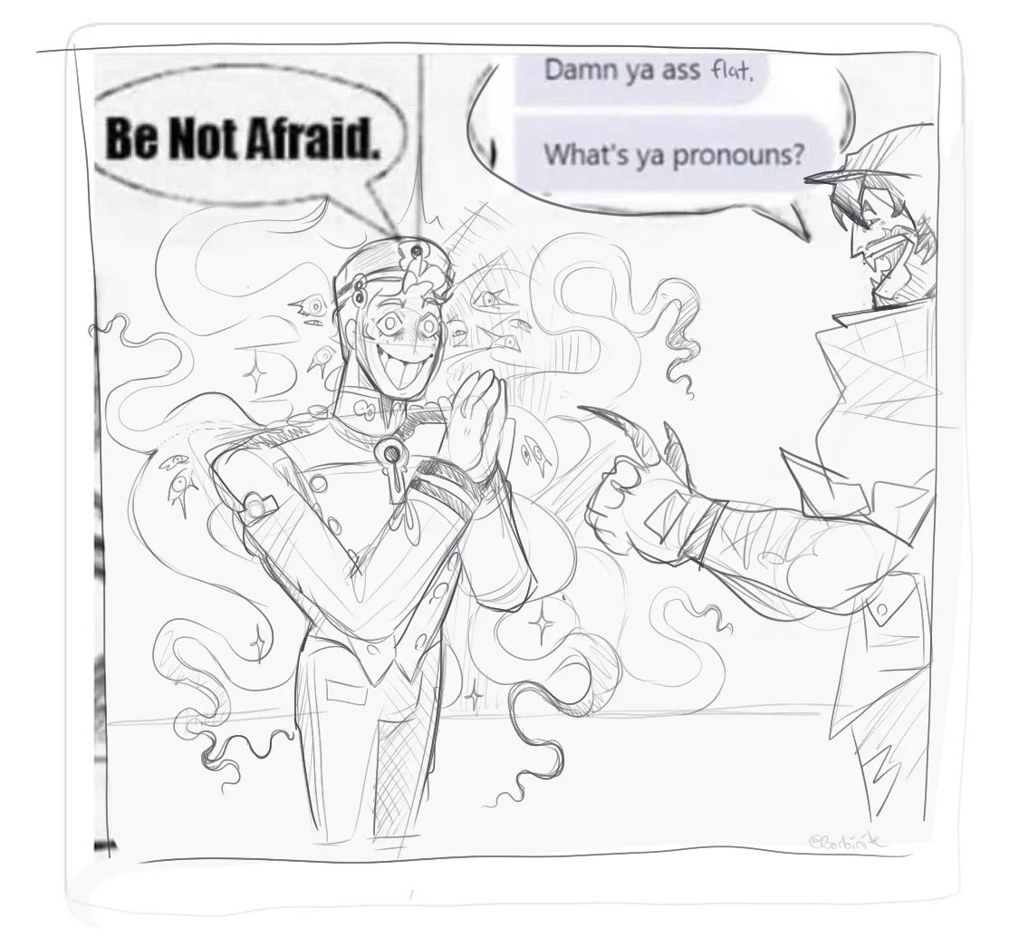 Borbinite's tweet photo. Flirt with your local ███████ lately ?   
#Driftdoor #doorman #drifter #deadlock https://t.co/CHqrUnm943