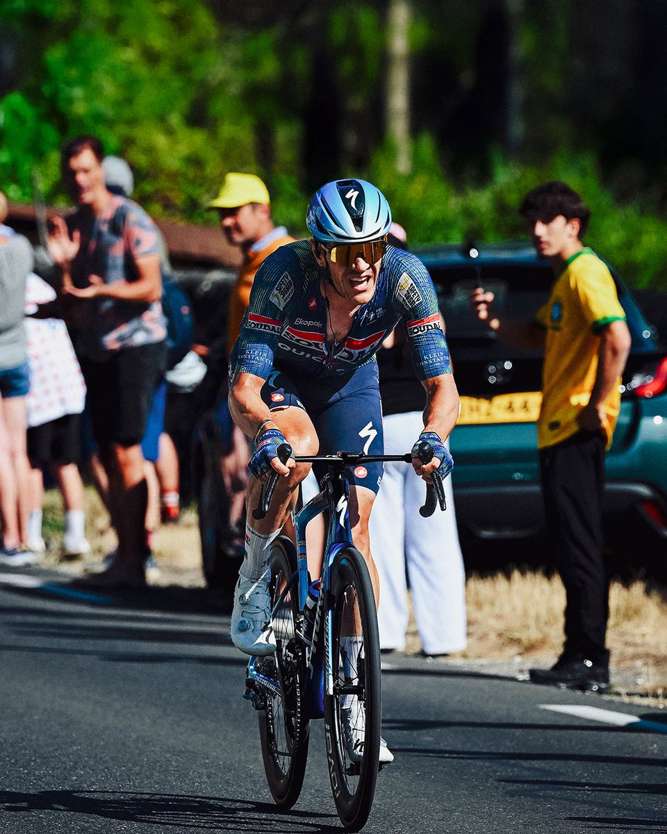 Jasperstuyven's tweet photo. All or nothing until the end. No regrets @LeTour. #TDF2026 https://t.co/D8lwv9z335