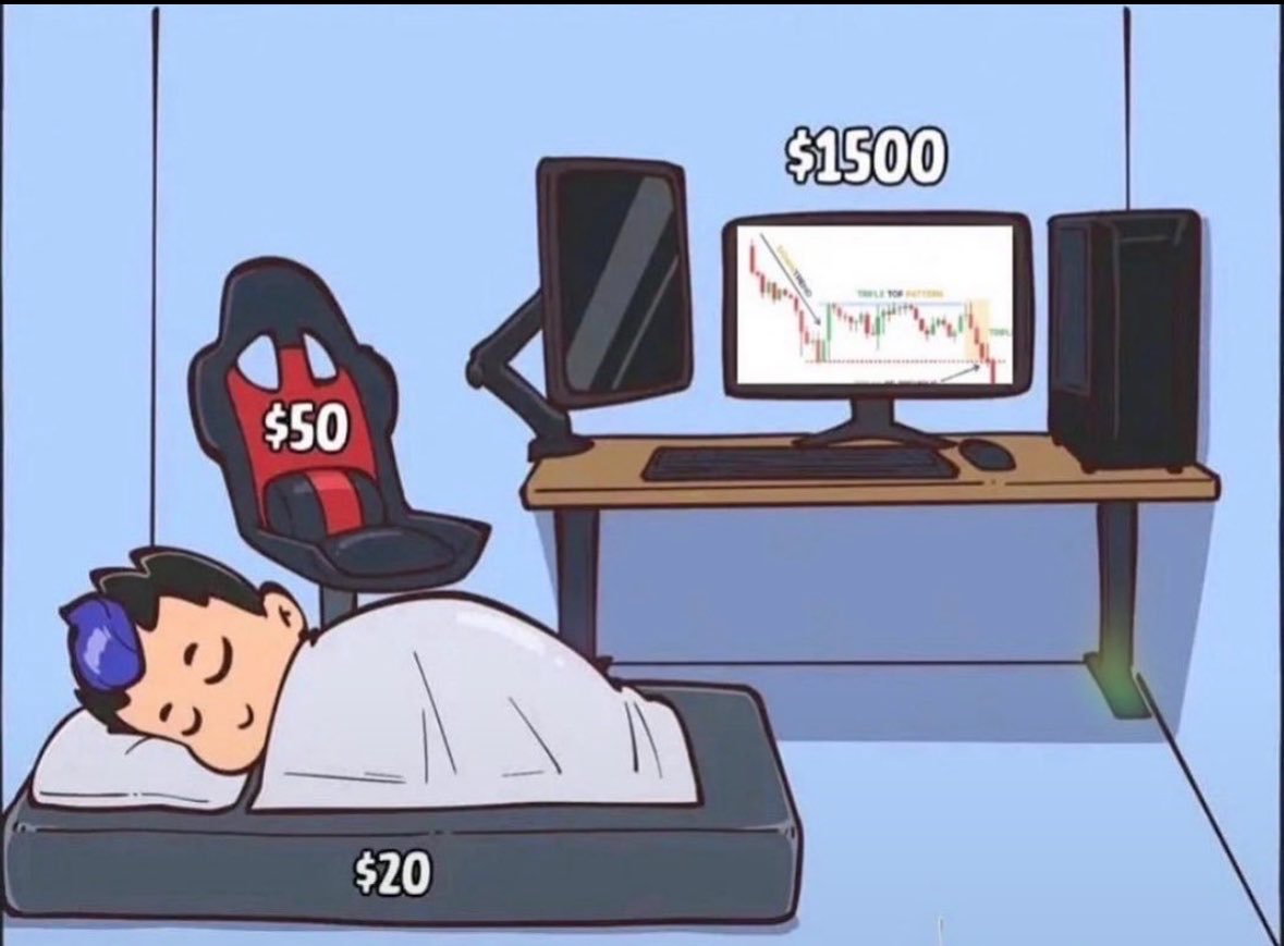 jaythekid_x's tweet photo. Room of an average trader 🤣 https://t.co/U5DOp2QXwl