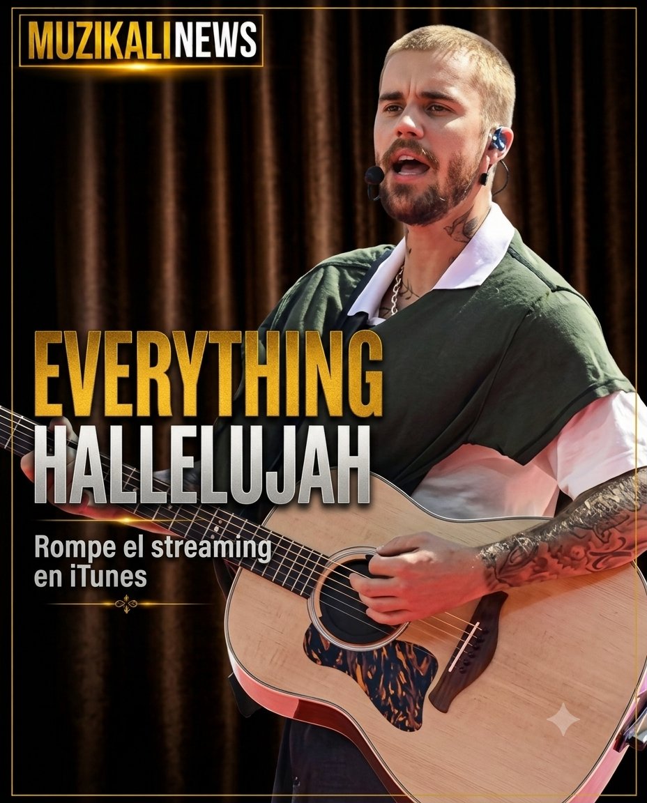 MuzikaliNews's tweet photo. 🚨 ¡IMPACTO MUNDIAL! 
Tras su histórica actuación en el medio tiempo de la Copa del Mundo, "EVERYTHING HALLELUJAH" escala con fuerza en las listas. 🏟️✨

El tema alcanzó el puesto #11 en el chart global de iTunes, el #19 en Europa y se mantiene firme en el Top 4 de EE. UU. Además, Justin Bieber sube al puesto #9 del Ranking Mundial de Artistas Digitales con 2,694 puntos. ¡El 'efecto mundialista' es imparable! 👑🔥 
#JustinBieber #EverythingHallelujah #iTunes #MuzikaliNews