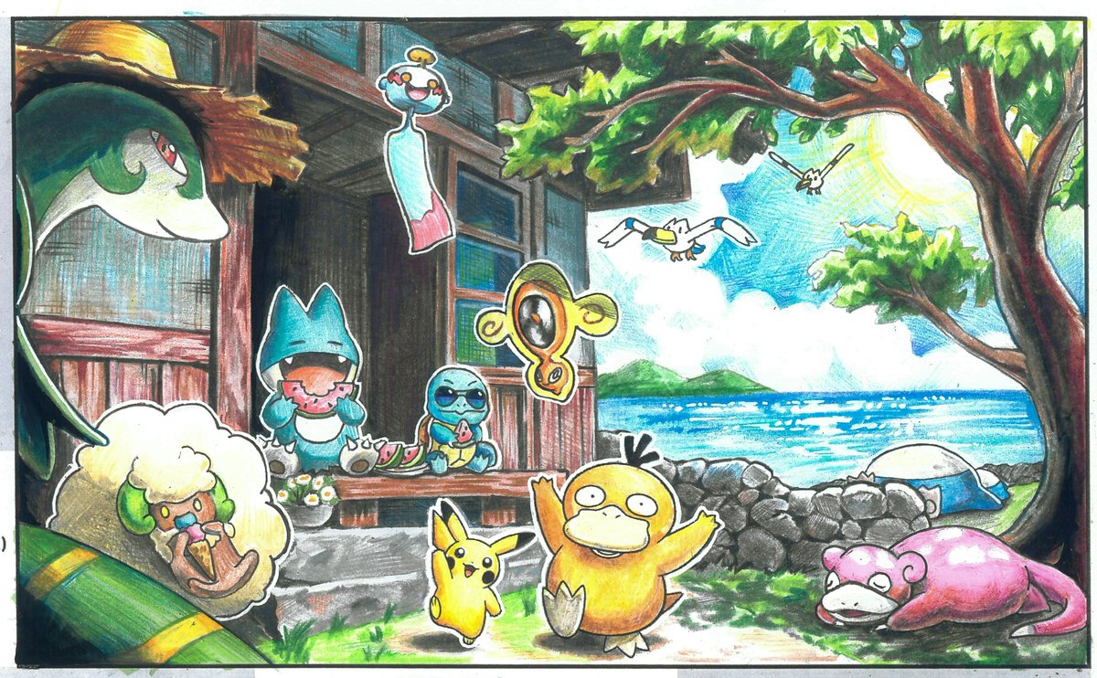 Don70016112's tweet photo. 포켓몬 그림 콘��스트 참가했었는데 광탈해버렸습니다 ㅠㅠ

오랜만에 손그림 재밌었다~~ https://t.co/jXDlLqSl6H