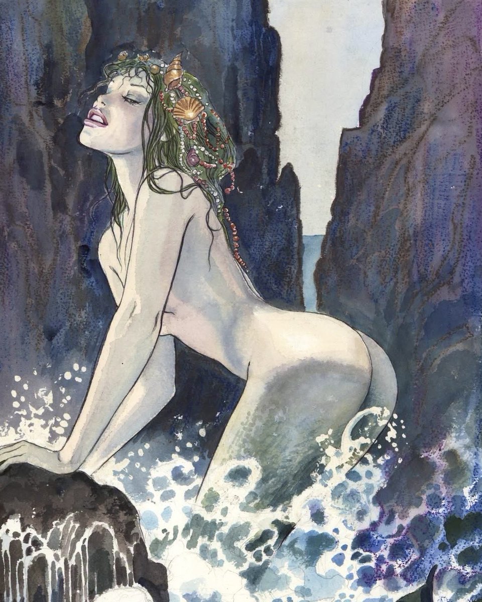 HeavyMetalInk's tweet photo. Milo Manara (born 1945) is an Italian comic artist regarded as one of the most influential creators in European comics and the leading figure of contemporary 3r0tic comics 🖌️ https://t.co/IjQ5gjgd8X