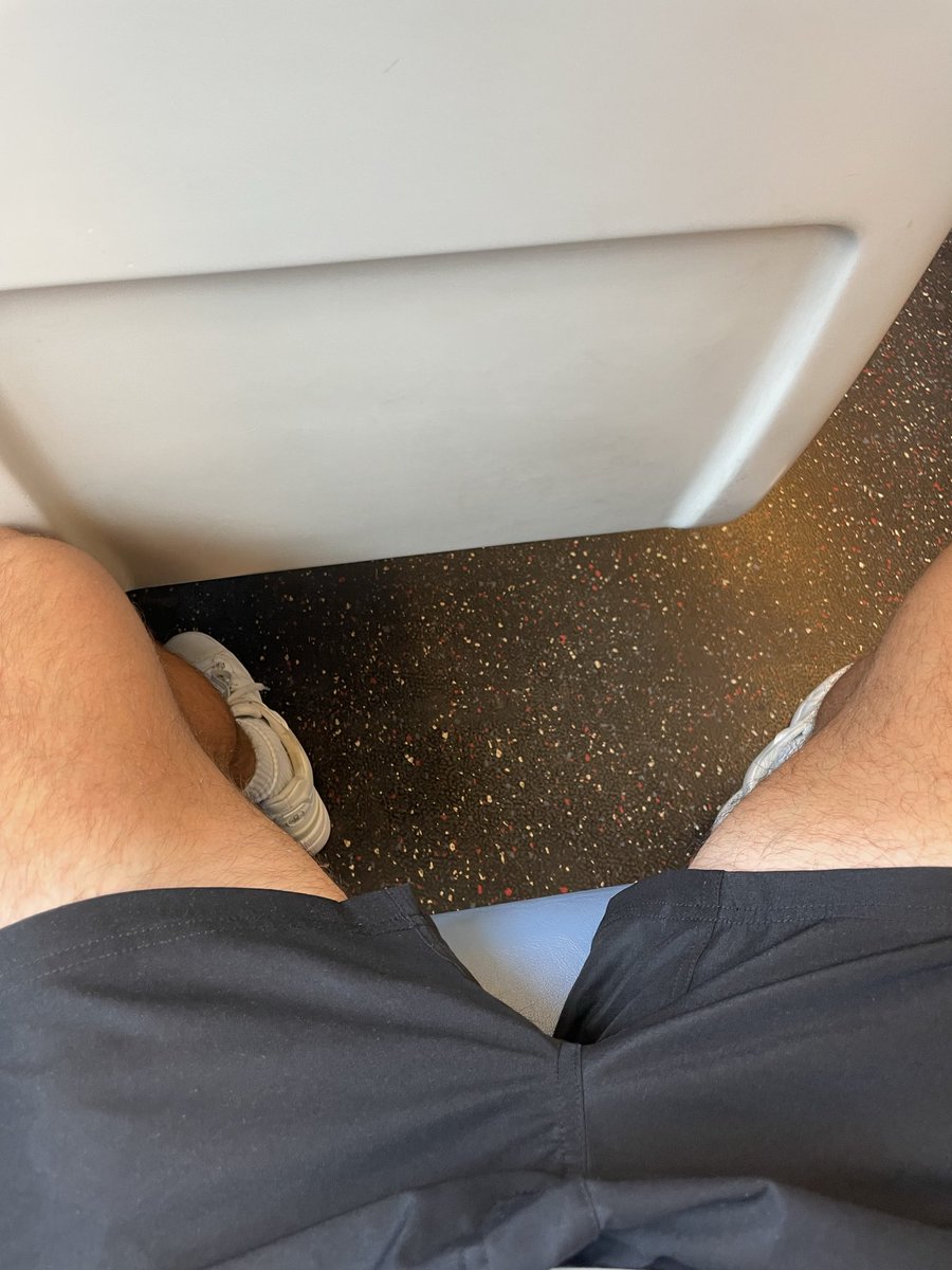 ssorC's tweet photo. manspreading on the orange line metro https://t.co/Y02oJ9LK82