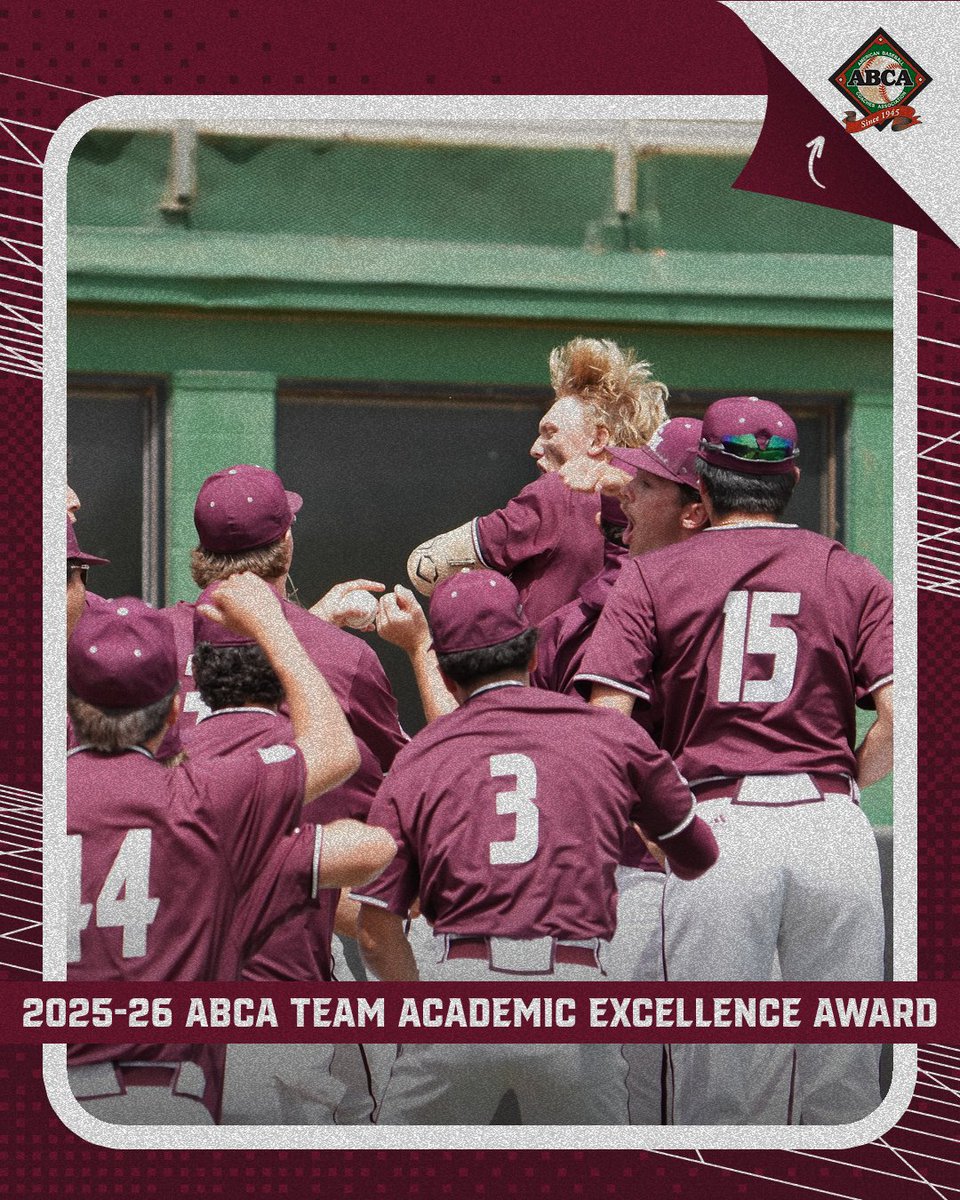 mcmsports's tweet photo. McMurry Baseball Earns ABCA Team Academic Excellence Award
https://t.co/hzXEyFhBVu https://t.co/0UlKoEdXtY