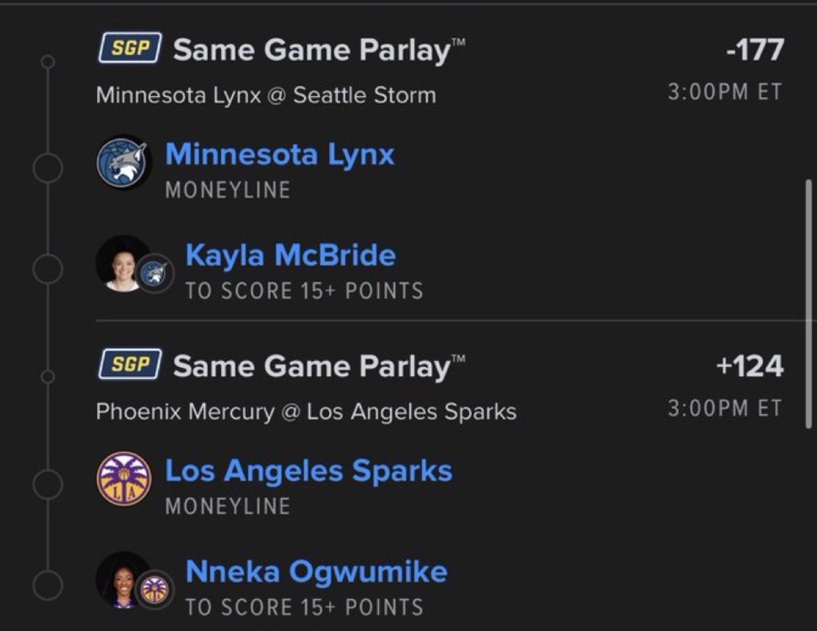 AllinLex_'s tweet photo. WNBA Boost Parlay 🏀:

🚀 This might be the cleanest WNBA spot on the board.

@Playbook https://t.co/onxhpQlWyz