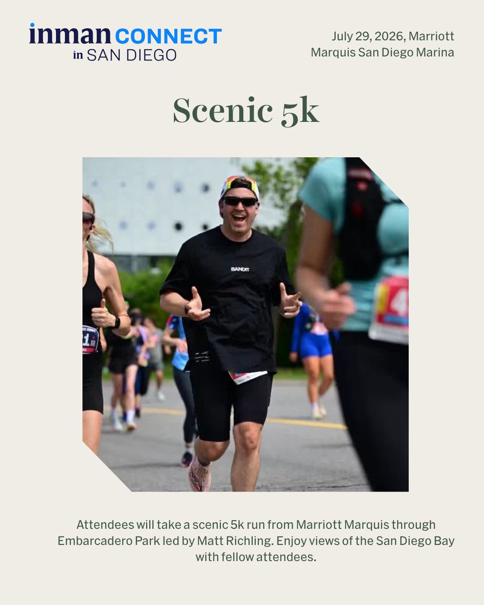 InmanConnect's tweet photo. How are you starting your Wednesday at Inman Connect?

Sunrise Yoga and Scenic 5K are complimentary and available on a first come, first served basis. Registration is required, but you won't be charged.

Reserve your spot before they fill up: https://t.co/eSDW32ydmQ https://t.co/keH9IhxVq8