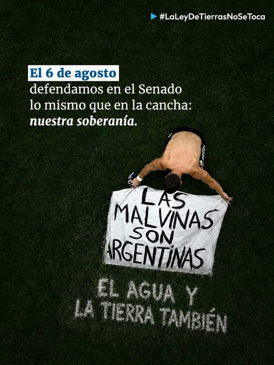 danyvilar's tweet photo. La campaña anti Argentina más peligrosa es la que está pasando en el Senado. Este 6 de agosto tenemos que defender nuestras tierras con lo mejor que tenemos, el orgullo de ser argentinos.

#LaLeyDeTierrasNoSeToca https://t.co/m6X5m0HXlI
