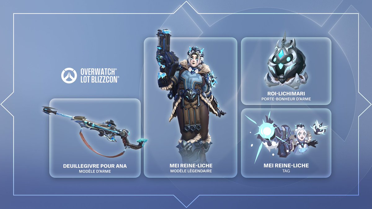 Warcraft_FR's tweet photo. Célébrez la BlizzCon selon vos envies ✨ 
 
Choisissez le lot numérique de la BlizzCon dédié à votre jeu Blizzard préféré : 
❄️ Overwatch 
⚔️ World of Warcraft 
🃏 Hearthstone 
🔥 Diablo IV 
💎 Diablo Immortal 
 
🔗 https://t.co/ofjsDhfmBs https://t.co/Bdg1Efo9AH