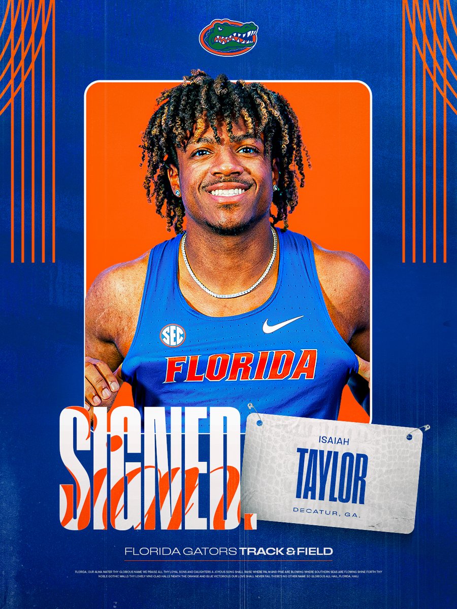GatorsTF's tweet photo. First Team All-American. Conference Champion. Gator. 🐊 

Welcome, Isaiah! https://t.co/EUbWhAV05N