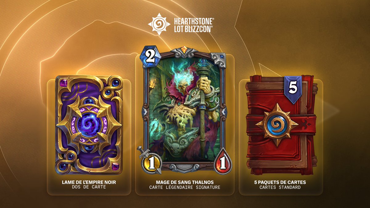 Warcraft_FR's tweet photo. Célébrez la BlizzCon selon vos envies ✨ 
 
Choisissez le lot numérique de la BlizzCon dédié à votre jeu Blizzard préféré : 
❄️ Overwatch 
⚔️ World of Warcraft 
🃏 Hearthstone 
🔥 Diablo IV 
💎 Diablo Immortal 
 
🔗 https://t.co/ofjsDhfmBs https://t.co/Bdg1Efo9AH