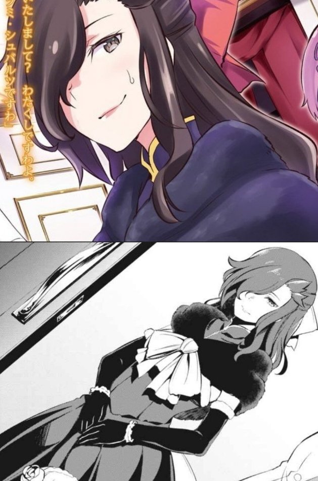 ai21_react19's tweet photo. I'm actually laughing at the fact that Julius' first love was Adelheid not knowing that's just crossdressing Reinhard. 

Julius fate is to always fell in love with guys whose super talent is crossdressing atp 😭 First Reinhard and now Subaru. https://t.co/XTwiwRlvdP