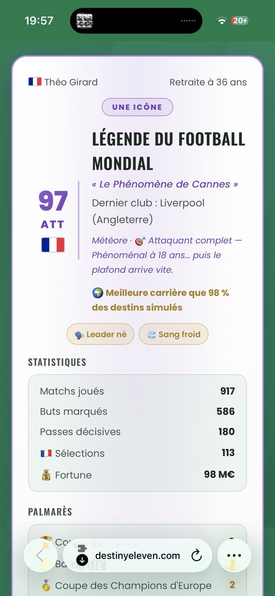 Ragkul_'s tweet photo. ENFIN le ballon d’or ! 
@DestinyElevenn https://t.co/0VzsREW0Py