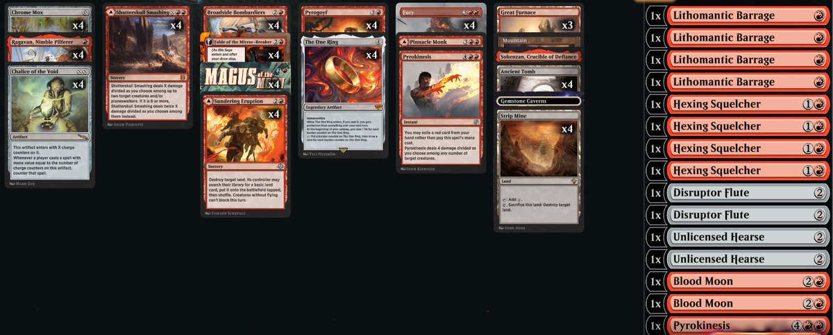 jebgriffinmtg's tweet photo. high key been crushing with mono red in Timeless https://t.co/YPBQKB6Iqb
