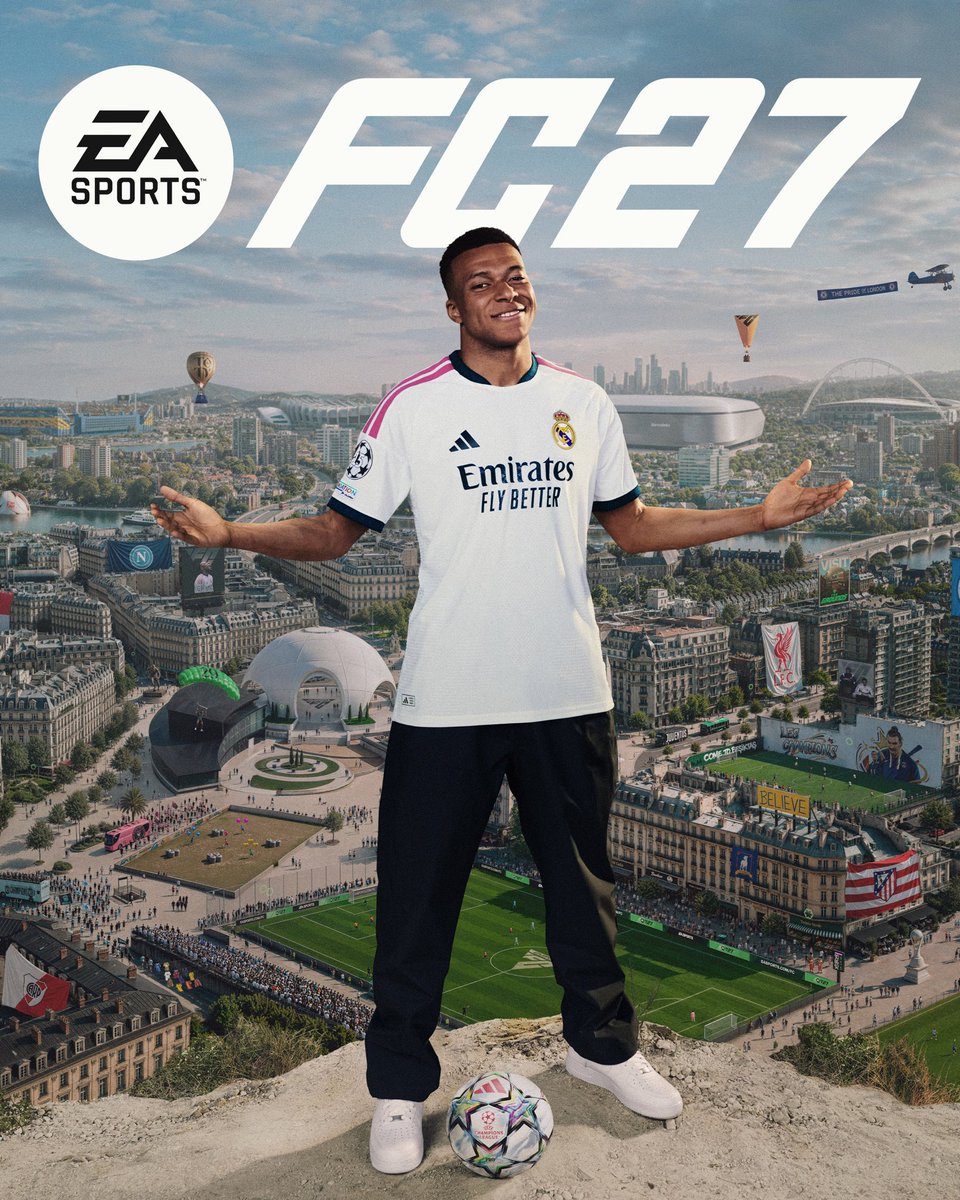 PulseNigeria247's tweet photo. EA Sports unveils Kylian Mbappé as the cover star of EA Sports 27. 🔥 https://t.co/X0ulFERGXQ