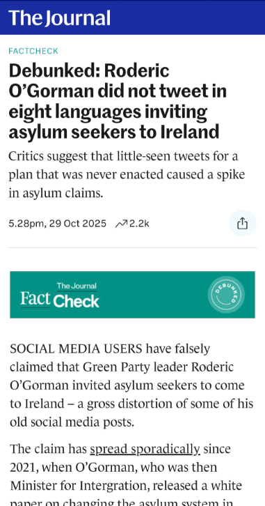 Maximil86429959's tweet photo. The https://t.co/jKUV7T5I23👇

'Debunked: Roderic O'Gorman did not tweet in 8 languages inviting asylum seekers to Ireland'

a few https://t.co/jKUV7T5I23 lies later...

Roderic O'Gorman's tweets where he tweeted in 8 different languages inviting asylum seekers to Ireland👇👇👇 https://t.co/4aERSKj7RF