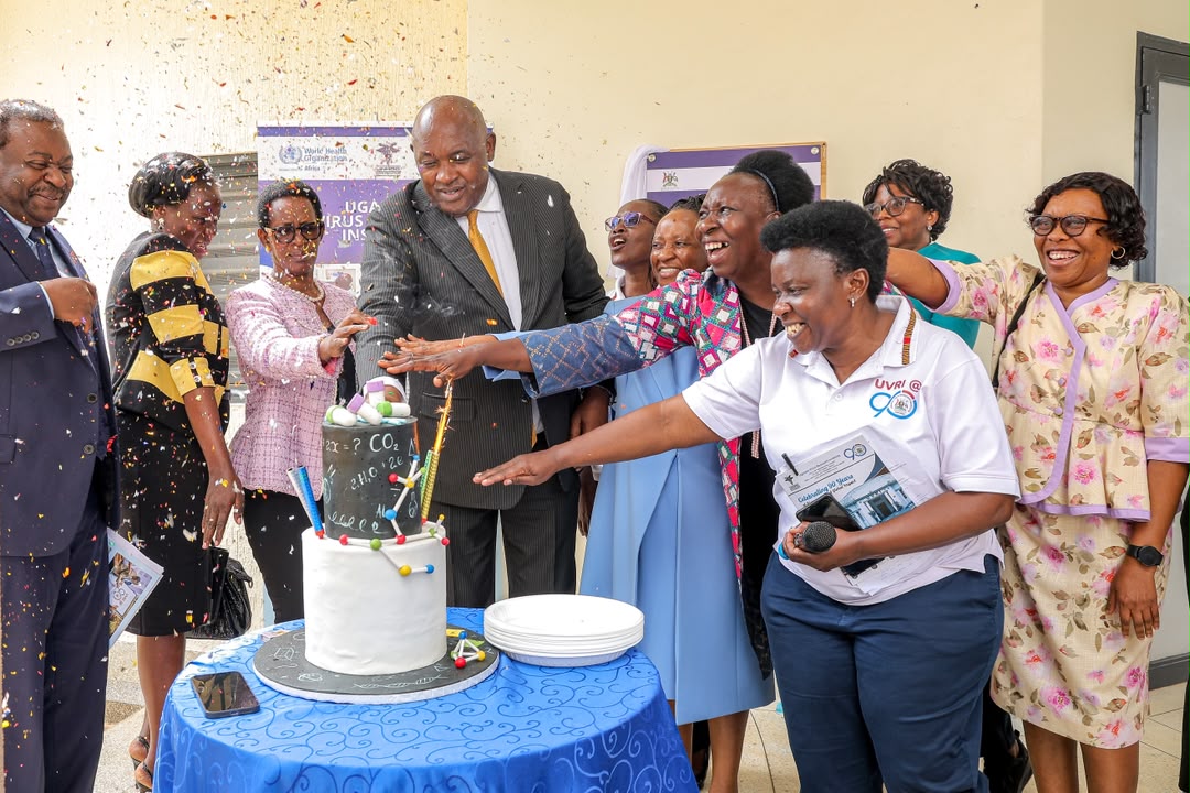 itsBundi's tweet photo. Honoured to have represented @KEMRI_Kenya Ag. VC &amp; CEO, Prof. Elijah Songok, at @UVRIug's 90 Years of Discoveries and Global Impact celebrations.
Congratulations to UVRI on 90 years of impact! Also joined the panel discussion, "Should we worry about future funding?" #UVRIAt90 https://t.co/p5V1uUj2aY