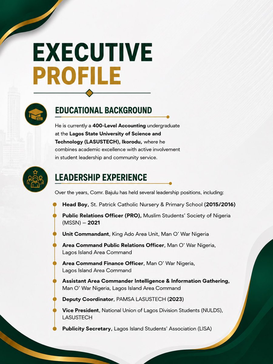 LISA_SEC's tweet photo. MEET COMR. PRINCE BAJULU JAMIU OYEWOLE (BJO) @Hon_Bajulu001 
1ST PUBLICITY SECRETARY, LAGOS ISLAND STUDENT’S ASSOCIATION 

#students #studentleadership #aluta #lagosisland #alutacontinua https://t.co/jXJmyT4cG5