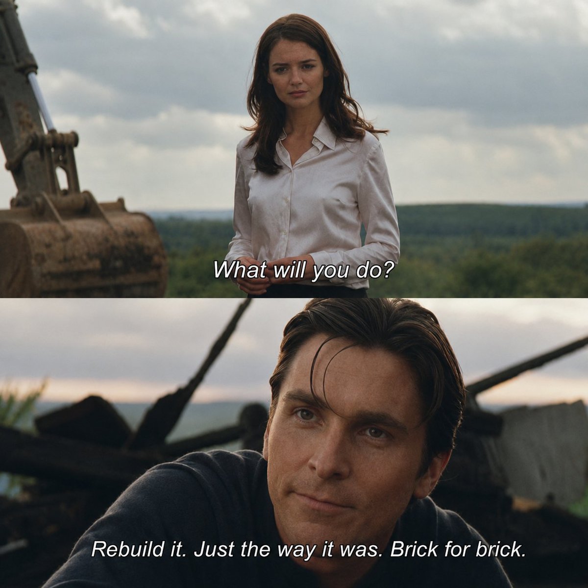 retropolisart's tweet photo. Batman Begins (2005) https://t.co/lSOXJj4AM8