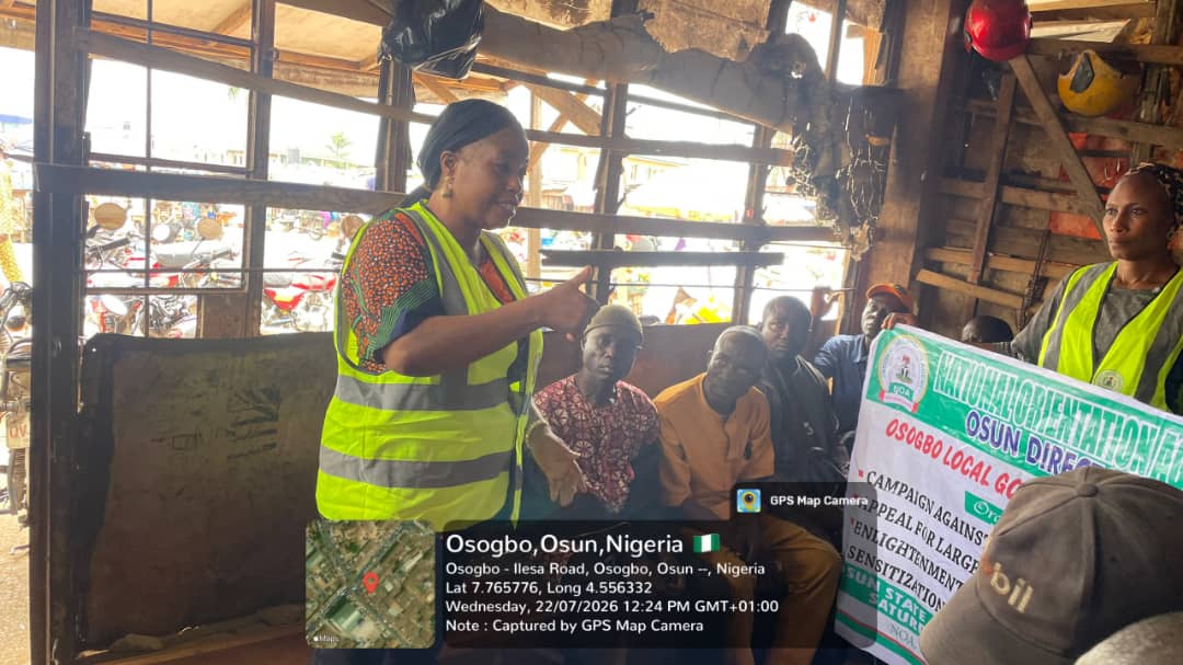 osun_noa's tweet photo. COMO, Osogbo local government, Olaseinde Olubunmi sensitizing the Okada  Riders against Voters Apathy, Vote buying and Election Violence.
Today, Wednesday 22nd  July, 2026 .
Venue: The Okada Riders Park, Oja-Oba, Osogbo https://t.co/yb2uGIrAkx