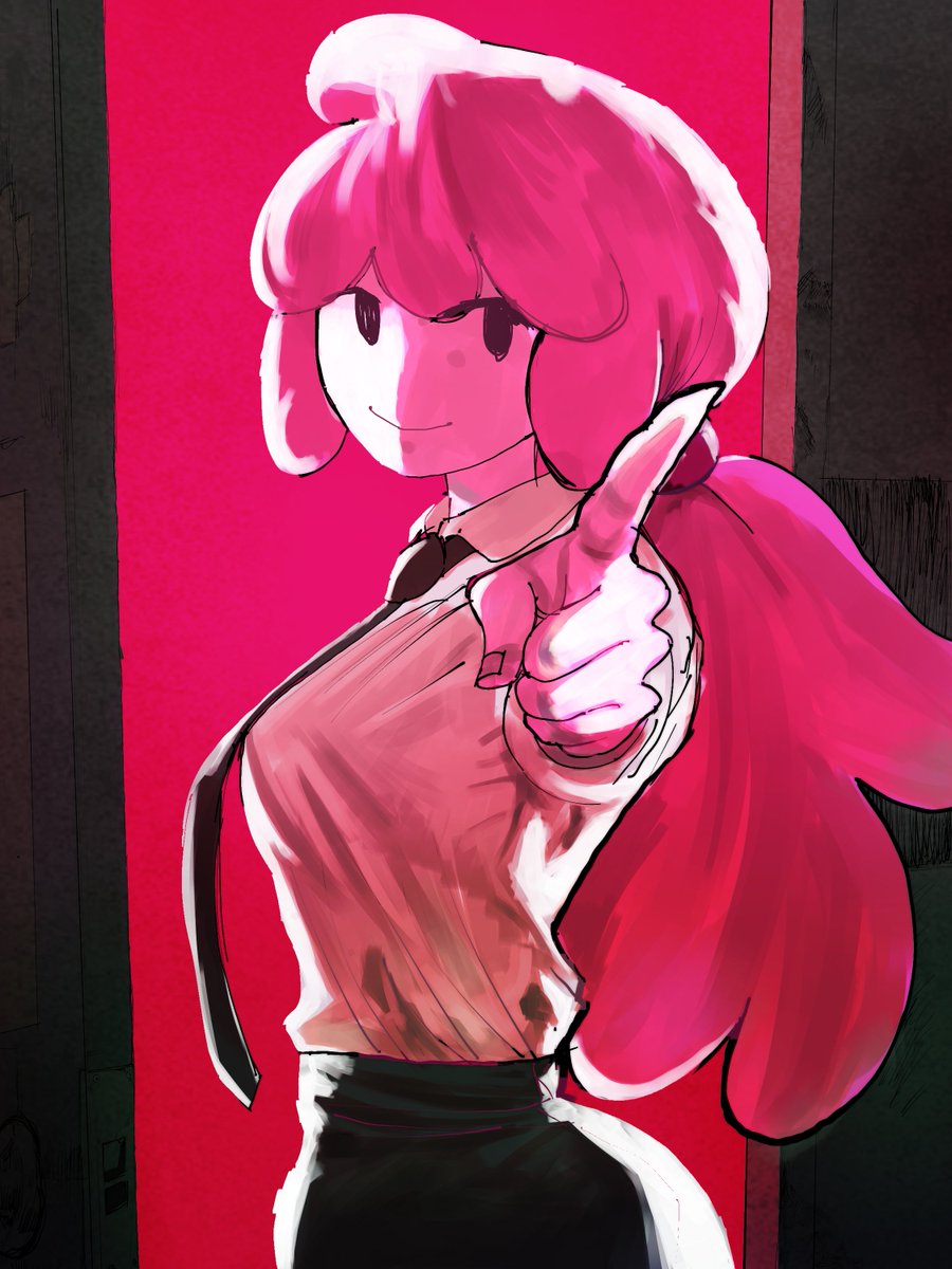 Gin_Drawz's tweet photo. Princess bubblegum with Makima's fit https://t.co/d8mX5d6VZR