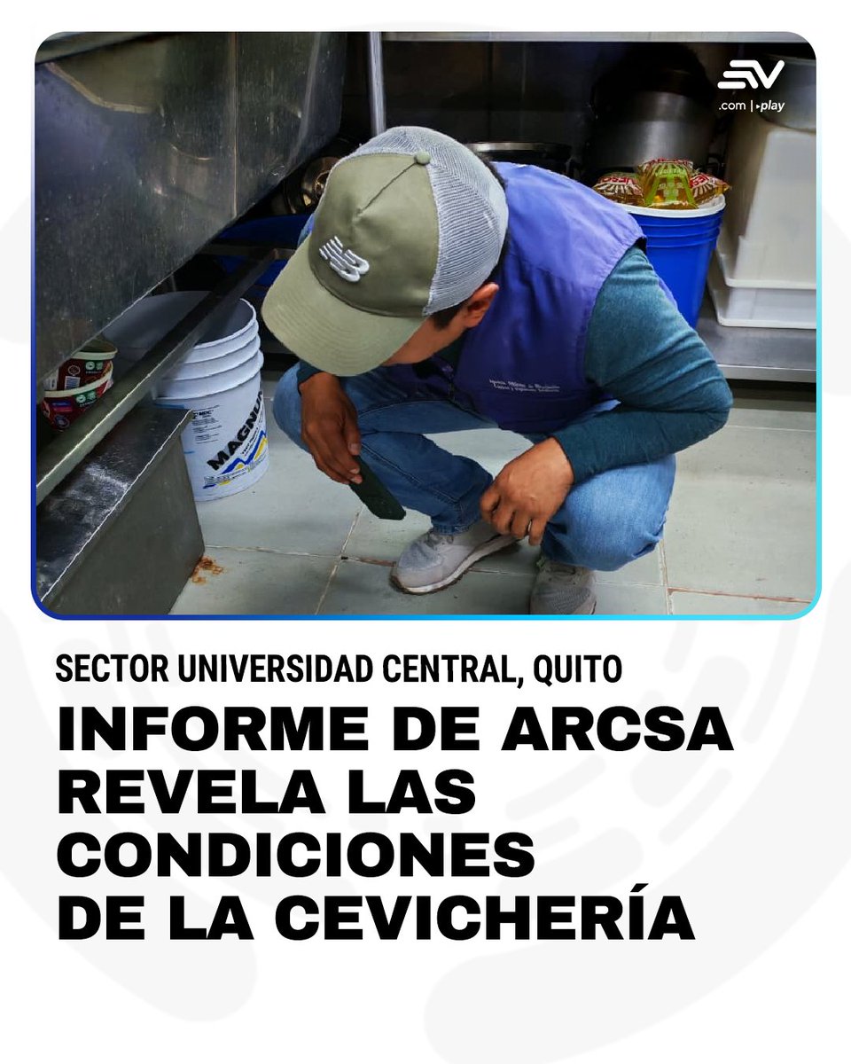 EcuavisaInforma's tweet photo. 🚨 ¿Qué encontró Arcsa en la cevichería del sector de la Universidad Central? El informe revela las condiciones del local tras los casos de gastroenteritis. Conoce los detalles. ▶️ https://t.co/RjiG5jGDGa https://t.co/F3TPpllA1G