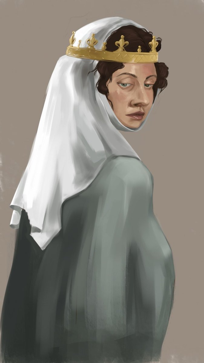 kruillustrated's tweet photo. hello queen 

#medieval #queen #portraitstudy https://t.co/GQgmsX7Rq9
