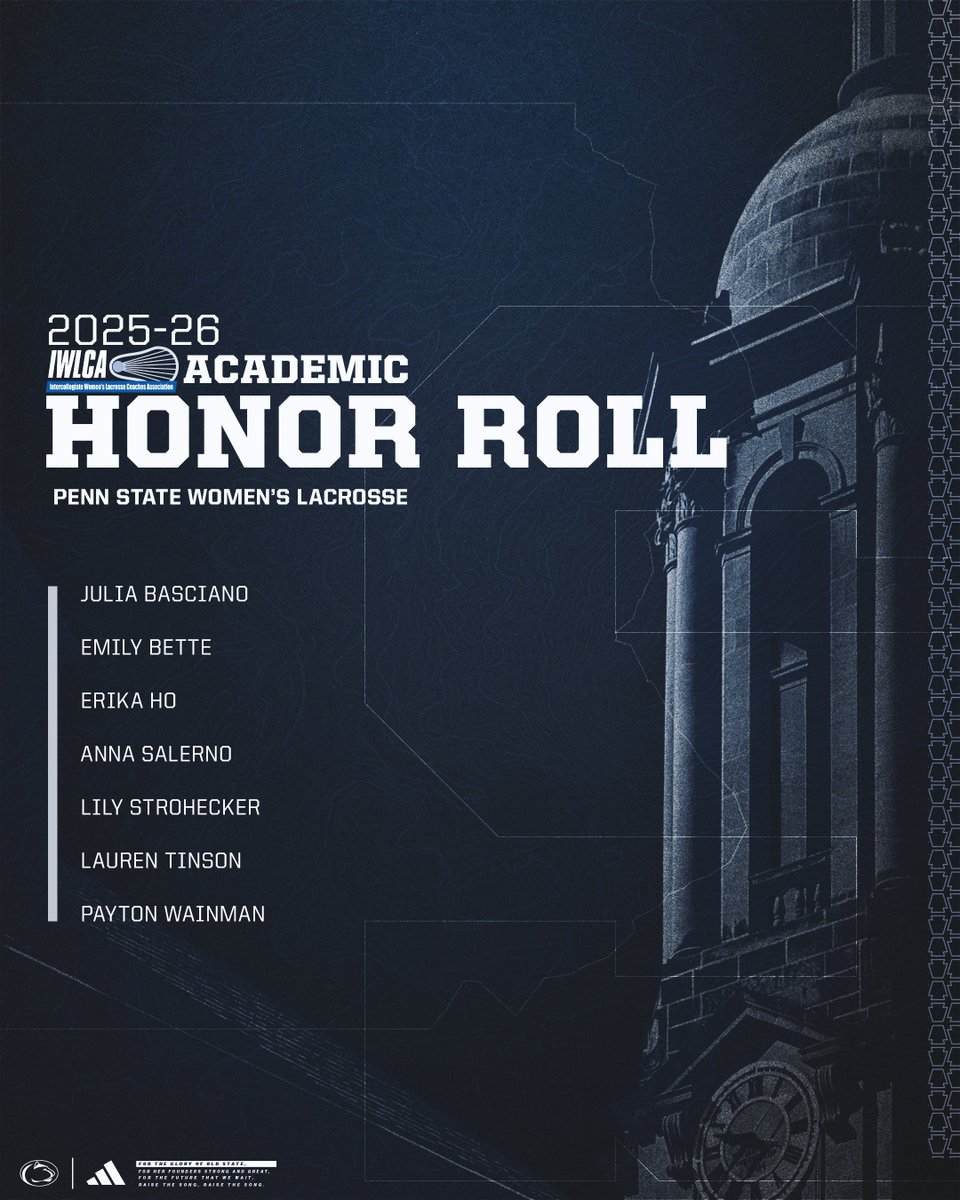 PennStateWLAX's tweet photo. academics-maxxing https://t.co/aJONPW5LAy