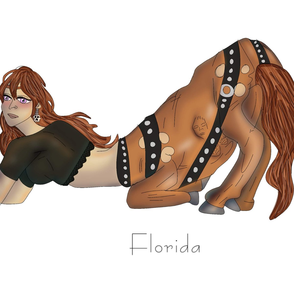 FloridaArt27's tweet photo. Verona enjoying a meal! Sorry I've been busy so it took me a while to get this done

#vore #floridaart #verona #centaur #artmoots https://t.co/m6tvG9ILv2