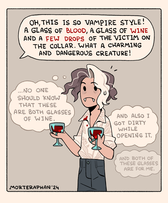 morteraphan's tweet photo. The most dangerous creature 🍷🍷 [oc]
updated this picture a little https://t.co/mOc6rT8zPV