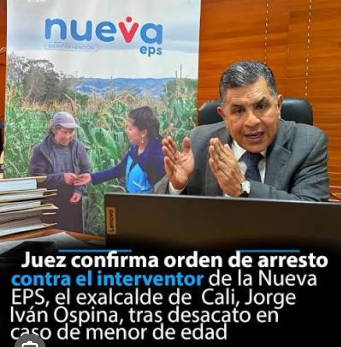 waldoalarconho1's tweet photo. La incompetencia del gobierno Petro se paga con arresto. Jorge Iván Ospina, interventor de Nueva EPS, es otro del pacto que va preso por violar el derecho fundamental a la salud. Así es la negligencia de sus funcionarios con los ciudadanos. #PetroEsUnHampón https://t.co/RLZzu4OqWp