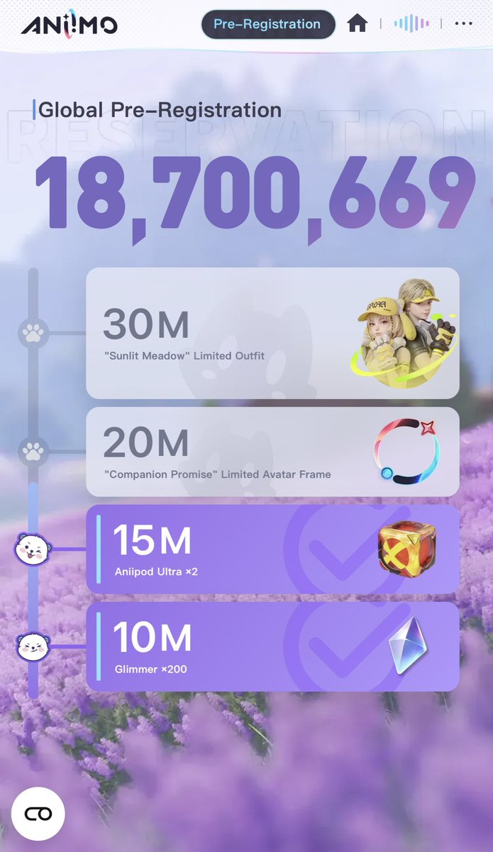 BarbsCorner's tweet photo. We are getting super close to unlocking the next pre-registration reward 🤩

If you haven’t yet, go pre-register at the Aniimo website.

#AniimoCreator #Aniimo #AniimoGlobalClosedBeta https://t.co/9x14PJvWgf