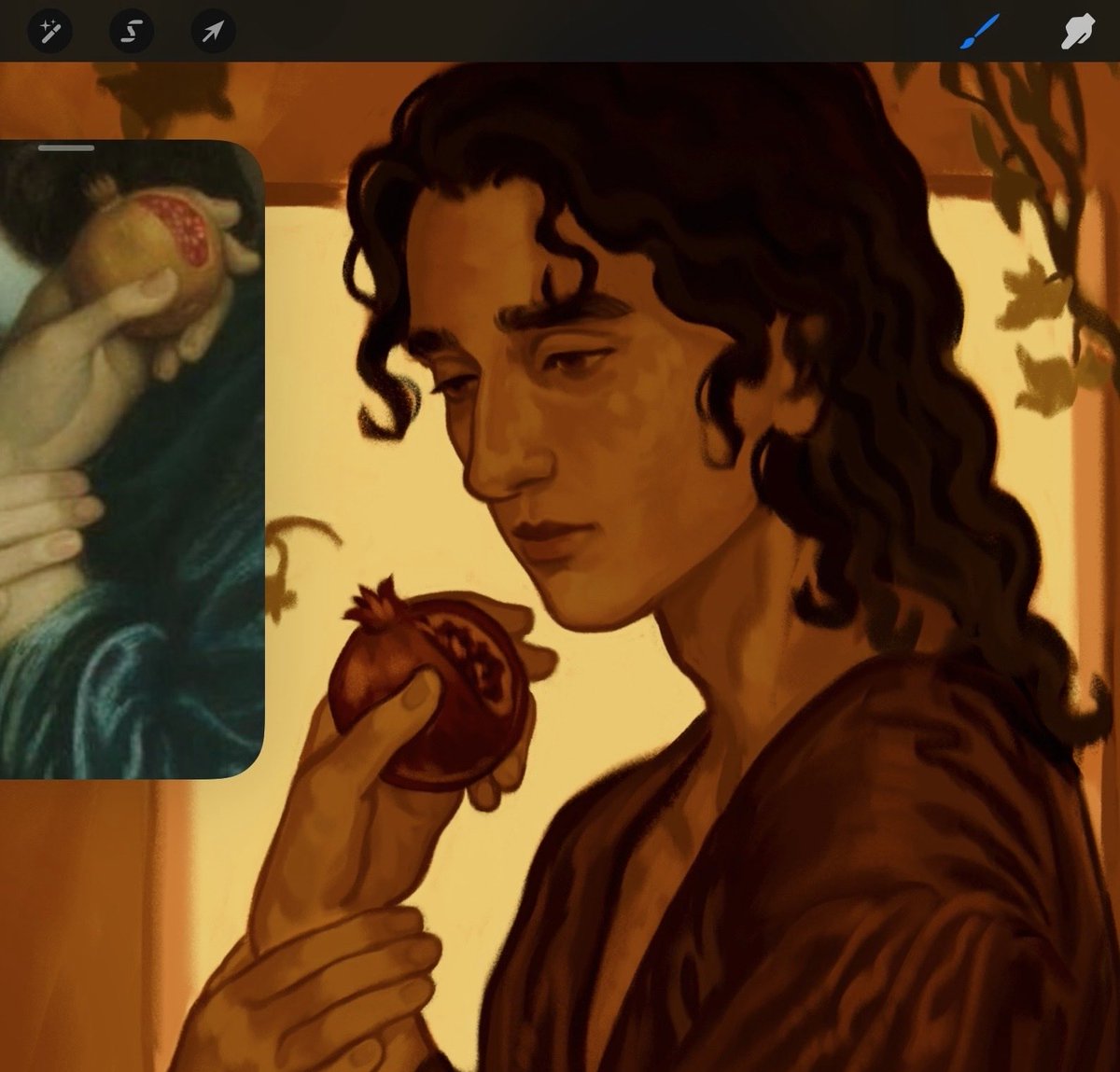 _meanima's tweet photo. Armand WIP! People weren’t lying Assad’s face really does make paintings feel biblical 

#tvl #iwtv #devilsminion https://t.co/tHZVLhWgcJ