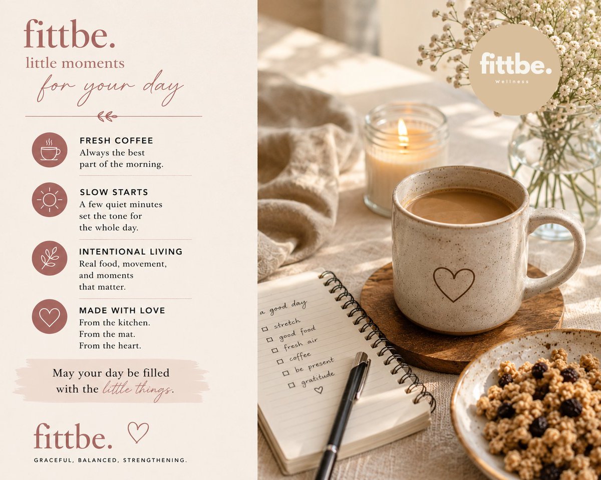 Fittbe's tweet photo. Fresh coffee. A homemade breakfast. A few quiet minutes before the day begins.

That's the kind of morning we love at Fittbe HQ. 🤍
These no-bake oatmeal breakfast bars are one of our favorite make-ahead recipes, and with the warm weather, you don't even need to turn on the oven! 

Full recipe fo rour No Bake Oatmeal Breakfast Bars:
https://t.co/w8WPdN9fEX

🤍 Fittbe.
