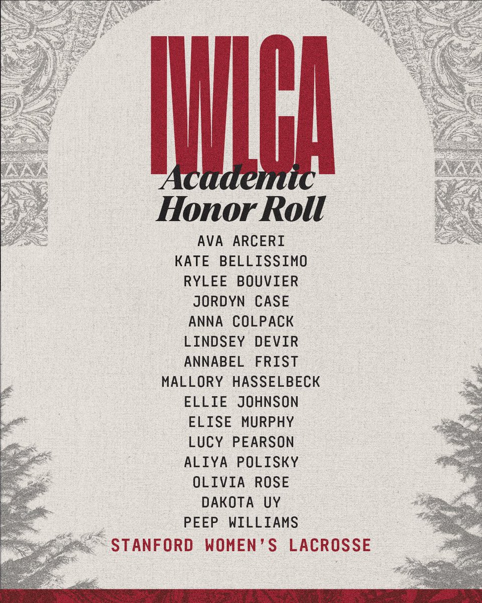 StanfordWLax's tweet photo. very studious!🤓📚

Congratulations to our 15 student-athletes named to the IWLCA Academic Honor Roll while our team was named an Academic Honor Squad for the 17th-consecutive year!

#GoStanford x #Together https://t.co/0POjhyLblU